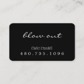 社会的な媒体の美容師カード 名刺 (正面)