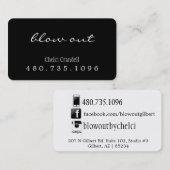 社会的な媒体の美容師カード 名刺 (正面/裏面)