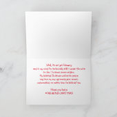 社会的な媒体の遅れてクリスマスカードの北極 シーズンカード (内部)