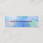 社会的な媒体のInstagramのロゴのペンキの(ばちゃばちゃ)跳ねるのしぶき スキニー名刺 (裏面)