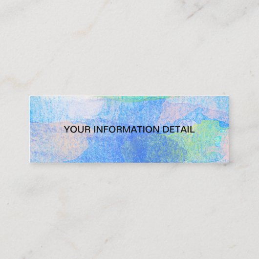 社会的な媒体のInstagramのロゴのペンキの(ばちゃばちゃ)跳ねるのしぶき スキニー名刺 (裏面)