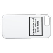 社会的な媒体は真剣にあなたの精神衛生に害を与えます Case-Mate iPhoneケース (裏面(横))