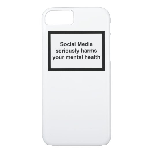 社会的な媒体は真剣にあなたの精神衛生に害を与えます Case-Mate iPhoneケース (裏面)