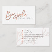 社会的な媒体を予約しました 名刺 (正面/裏面)