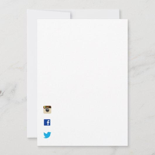 社会的な媒体アイコンが付いているパーティーDJの招待 招待状 (裏面)