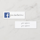 社会的な媒体色のモダンで粋な名刺 スキニー名刺 (正面/裏面)