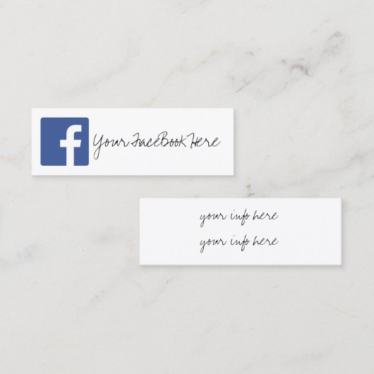 社会的な媒体色のモダンで粋な名刺 スキニー名刺 (正面/裏面)