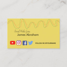 社会的な媒体-よい振動-名刺 名刺