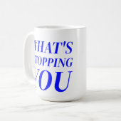 社会的な皮肉感動的かわいいクールデザイン コーヒーマグカップ (正面左)