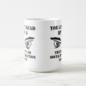 社会的な相互作用のおもしろタンブラー コーヒーマグカップ (中央)