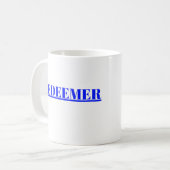 社会的な精神的な楽観的なかわいいデザイン コーヒーマグカップ (正面左)