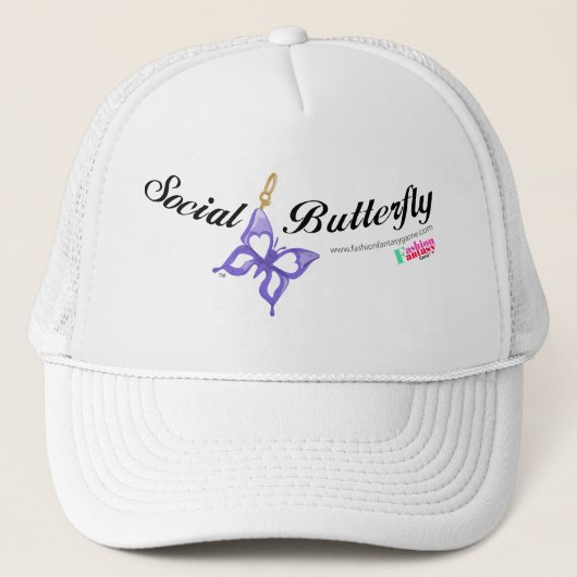 社会的な蝶 キャップ (正面)