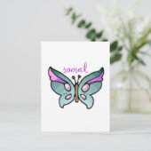 社会的な蝶 ポストカード (スタンド正面)