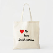 社会的な距離を愛する トートバッグ (正面)
