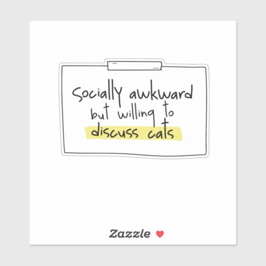 社会的に厄介だが、猫の話し合いを進めている シール (シート)