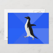 社会的に厄介なペカスタマイズンギン(「文字を追加する」) ポストカード (正面/裏面)