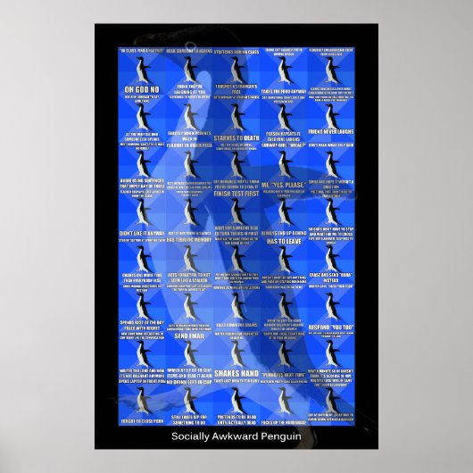 社会的に厄介なペンギンポスター ポスター (正面)