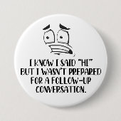 社会的に厄介なボタン 缶バッジ (正面)