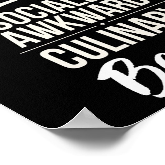 社会的に厄介な料理の獣おもしろい調理師シェフKi ポスター (角)