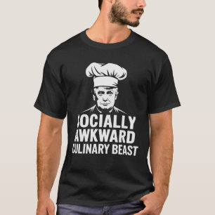社会的に厄介な料理の獣トランプのシェフユーモア Tシャツ
