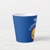 社会的に意識が高く意欲を起こて、愛らしい カフェラテマグ (正面)