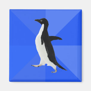 社会的に扱いにくいペンギン("文字を加えるためにカスタマイズ") マグネット