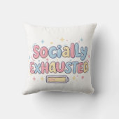 社会的に疲れている クッション (裏面)