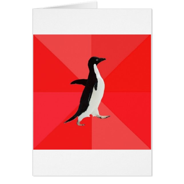 社会的に素晴らしいペンギンのアドバイス動物のミーム (正面)