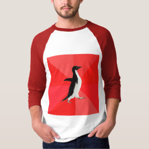 社会的に素晴らしいペンギンのアドバイス動物のミーム Tシャツ
