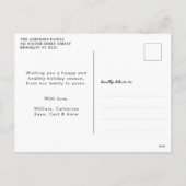 社会的に離れたクリスマスの願い写真を送る シーズンポストカード (裏面)