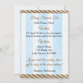 社会的に離れた距離のドライブで赤ちゃんシャワーでメール 招待状 (裏面)