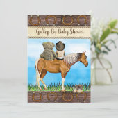 社会的に離れた距離のドライブで赤ちゃんシャワーでメール 招待状 (スタンド正面)