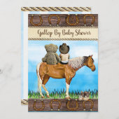 社会的に離れた距離のドライブで赤ちゃんシャワーでメール 招待状 (正面/裏面)