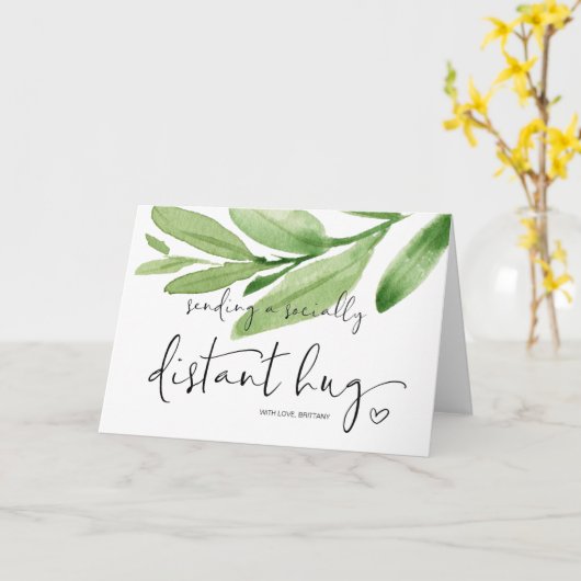 社会的に離恋しく思れた人を抱き寄せ恋しく思ること カード (黄色い花)