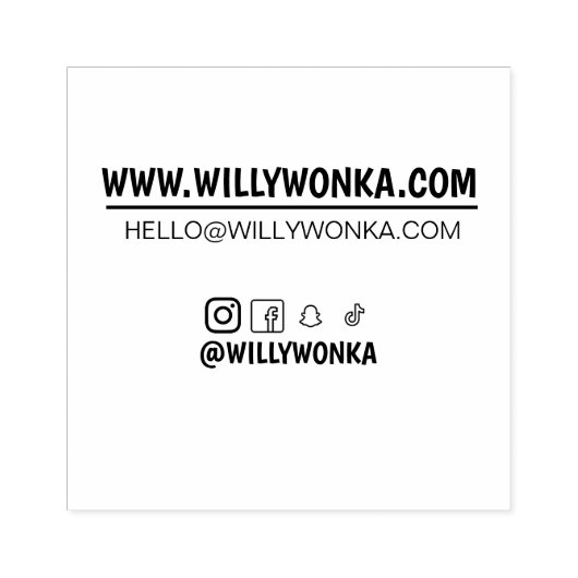 社会的カスタムnetwo付き小さな名刺スタンプ ラバースタンプ (インプリント)