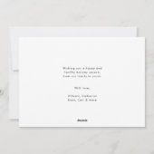 社会的モダンに離れたクリスマスの願い写真 シーズンカード (裏面)