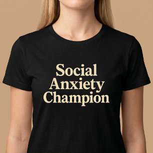 社会的不安チャンピオン Tシャツ