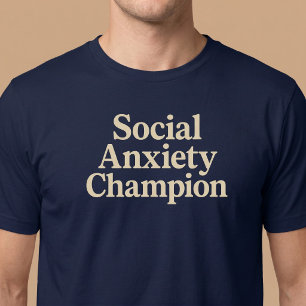 社会的不安チャンピオン Tシャツ