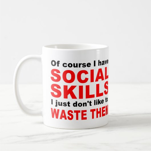 社会的技能 コーヒーマグカップ (左)