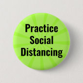 社会的衛生習慣を身に付ける 缶バッジ (正面)