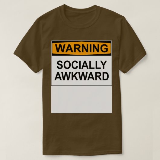 社会的警告に厄介な Tシャツ (デザイン正面)