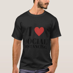 社会的距離が好き Tシャツ