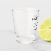 社会的距離のノベルティショットグラス ショットグラス (左)