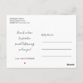 社会的距離の滞在の家のインスピレーション ポストカード (裏面)