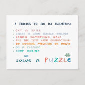 社会的距離の滞在の家のインスピレーション ポストカード (正面)