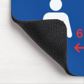 社会的距離を練習してくれてありがとう マウスパッド (コーナー)