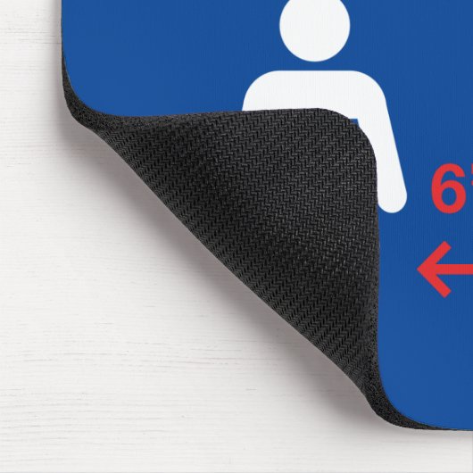 社会的距離を練習してくれてありがとう マウスパッド (コーナー)