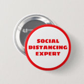 社会的距離イントロバート反社会的インフルエンザシャイ 缶バッジ (正面&裏面)