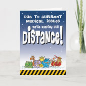 社会的距離クリスマス カード (正面)