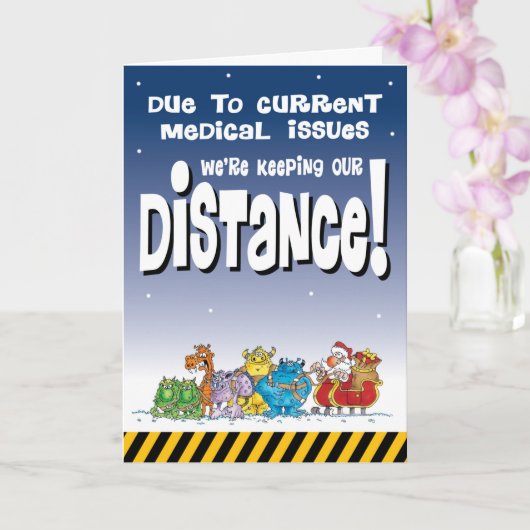 社会的距離クリスマス カード (蘭)